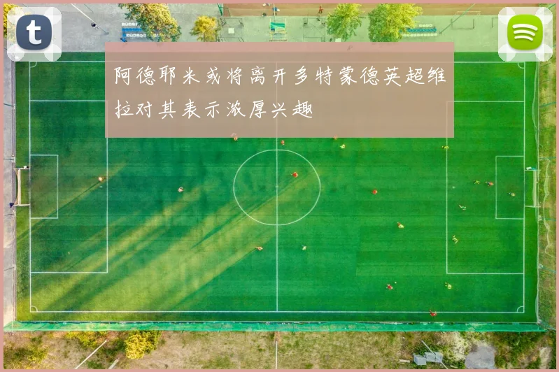 阿德耶米或将离开多特蒙德英超维拉对其表示浓厚兴趣